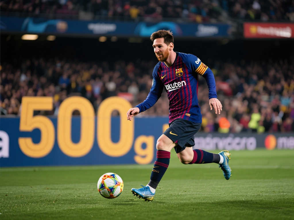 梅西联赛进球突破500大关，场均效率高达0.85球